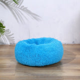 Super Soft Pet Dog Bed Autumn Winter Round Long-haired Pet Mat Suitable House for Cats and Dogs Warm Comfortable Pet Supplies BATACHARLY