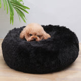 Super Soft Pet Dog Bed Autumn Winter Round Long-haired Pet Mat Suitable House for Cats and Dogs Warm Comfortable Pet Supplies BATACHARLY