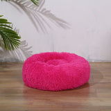 Super Soft Pet Dog Bed Autumn Winter Round Long-haired Pet Mat Suitable House for Cats and Dogs Warm Comfortable Pet Supplies BATACHARLY