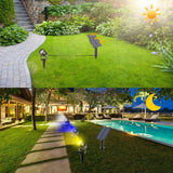 T-SUNRISE Solar Powered Spotlight 2 Warm White Lights Solar Panel Outdoor Lighting Landscape Yard Garden Tree Separately Lamp BATACHARLY