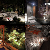 T-SUNRISE Solar Powered Spotlight 2 Warm White Lights Solar Panel Outdoor Lighting Landscape Yard Garden Tree Separately Lamp BATACHARLY