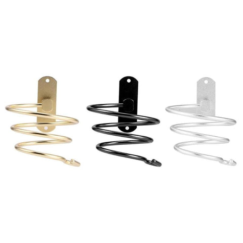 Wall Mounted Hair Dryer Holder Rack Bathroom Space Aluminum Shelf Storage Organizer Hairdryer Holder Bracket Bathroom Shelves BATACHARLY