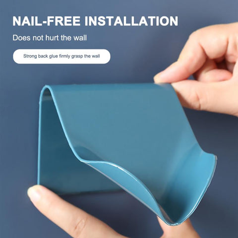 Wall Mounted Soap Holder Drain Soap Box Bathroom Shower Sponge Soap Dish Rack Soap Storage Container Bathroom Accessories BATACHARLY