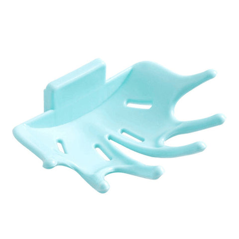 Wall Mounted Soap Holder Drain Soap Box Bathroom Shower Sponge Soap Dish Rack Soap Storage Container Bathroom Accessories BATACHARLY