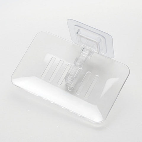 Wall Mounted Soap Holder Drain Soap Box Bathroom Shower Sponge Soap Dish Rack Soap Storage Container Bathroom Accessories BATACHARLY