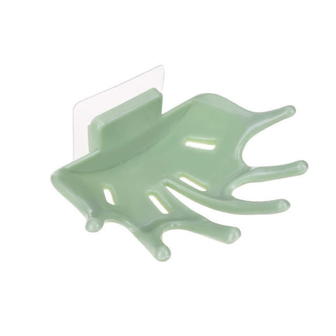 Wall Mounted Soap Holder Drain Soap Box Bathroom Shower Sponge Soap Dish Rack Soap Storage Container Bathroom Accessories BATACHARLY
