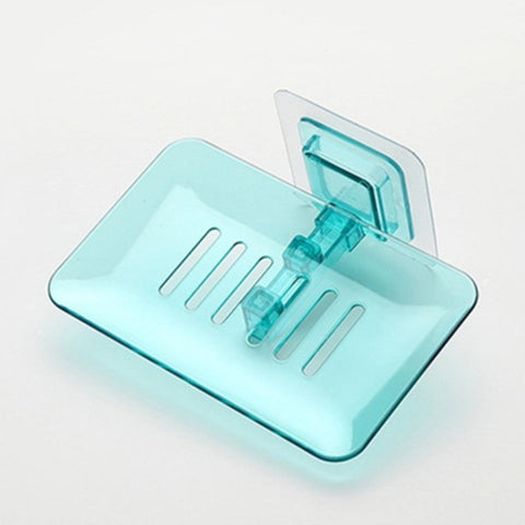 Wall Mounted Soap Holder Drain Soap Box Bathroom Shower Sponge Soap Dish Rack Soap Storage Container Bathroom Accessories BATACHARLY