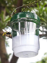 Wasp Trap Bee Trap With Solar LED Light Bee Trap Wasp Insect Trap Hanging Honey-Trap Catcher Killer No-Poison Hanging Tree Pest BATACHARLY