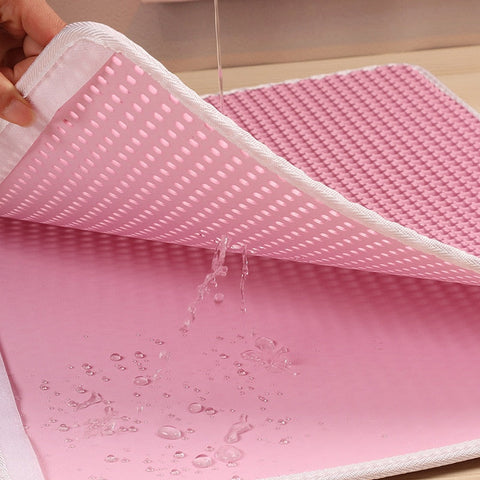 Waterproof Pet Cat Litter Mat Foldable EVA Double-Layer Cats Mat Bottom Non-slip Pet Litter Cat Mat Layer Pet Litter Catcher Mat BATACHARLY