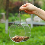 Window Bird Feeder House Shape Weather Proof Transparent Suction Cup Outdoor Birdfeeders Hanging Birdhouse For Outside Garden BATACHARLY